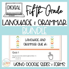 Fifth Grade Digital Language and Grammar Year-Long Bundle