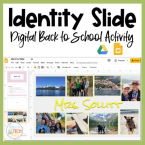 Identity Slide Digital Back to School Activity